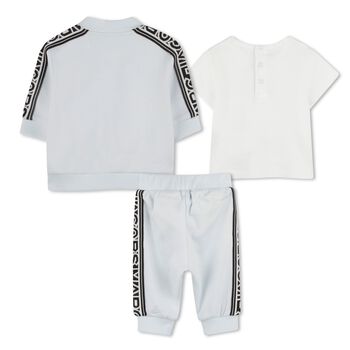 Younger Boys Blue Logo Tracksuit Set