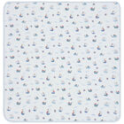 بطانية أولاد بطبعة قوارب باللون الابيض, 1, hi-res