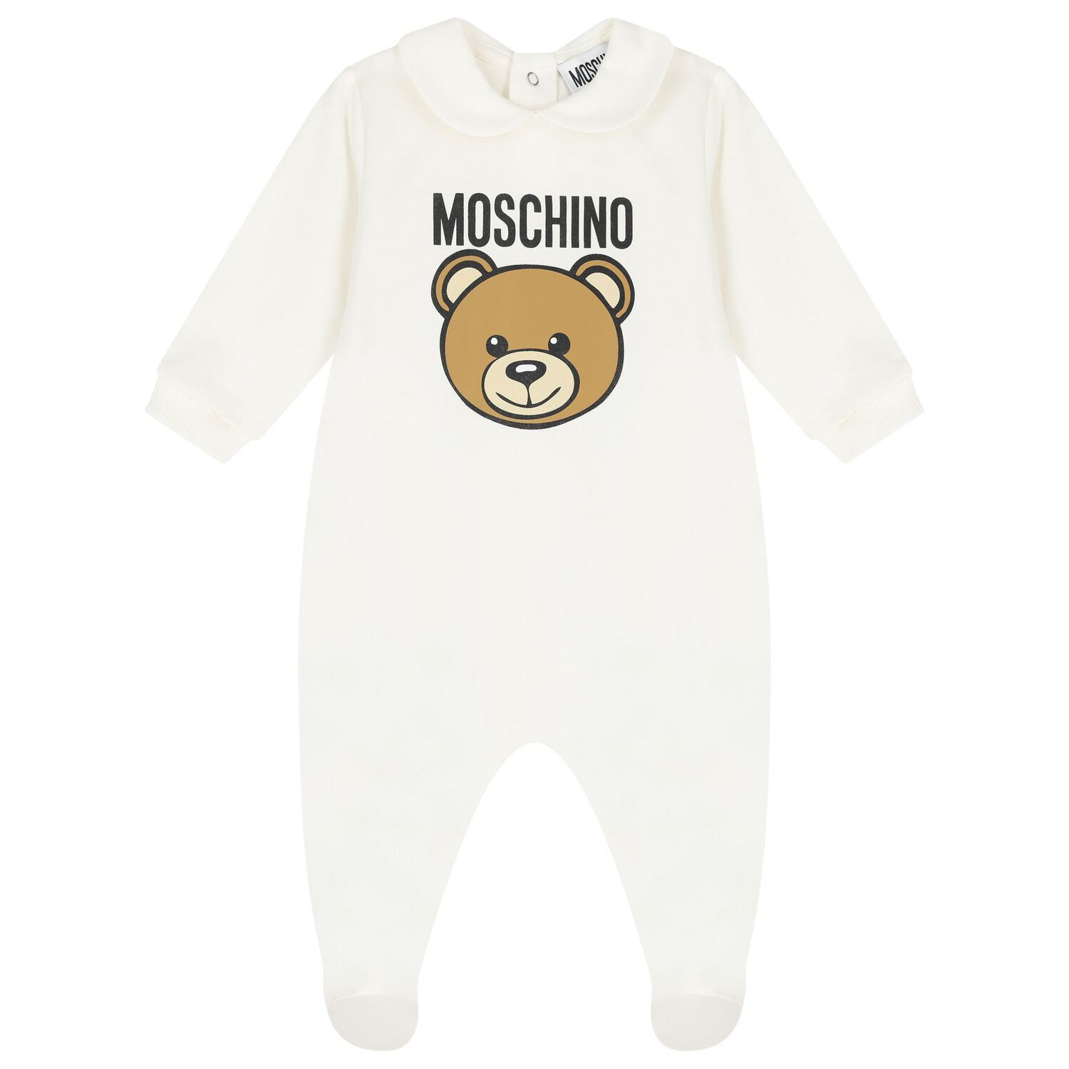 Ivory Teddy Bear Logo Babygrow Gift Set, 1, hi-res