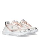 Girls White & Pink Logo Trainers, 1, hi-res