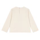 بدلة رياضية من 3 قطع للبنات الصغار باللون العاجي والأزرق الداكن, 1, hi-res