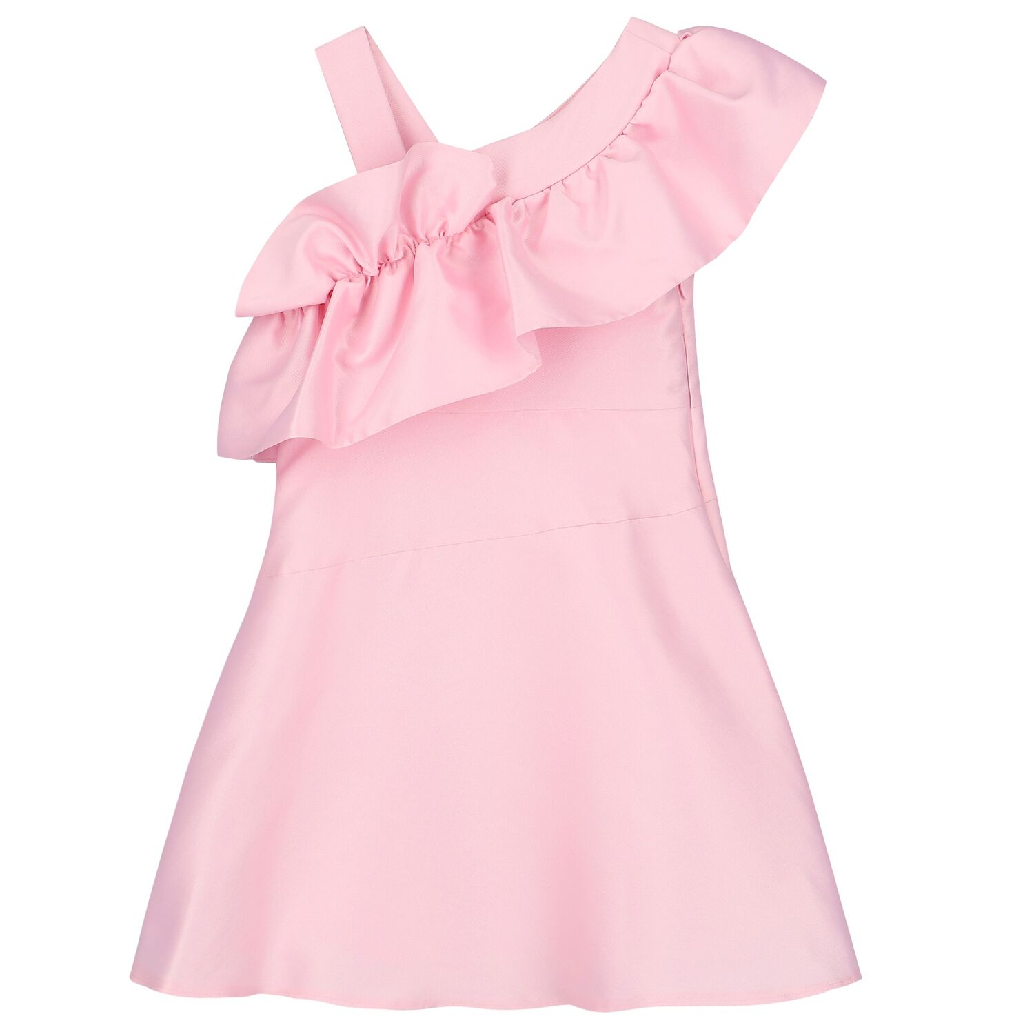Girls Pink Ruffled Dress, 1, hi-res image number null