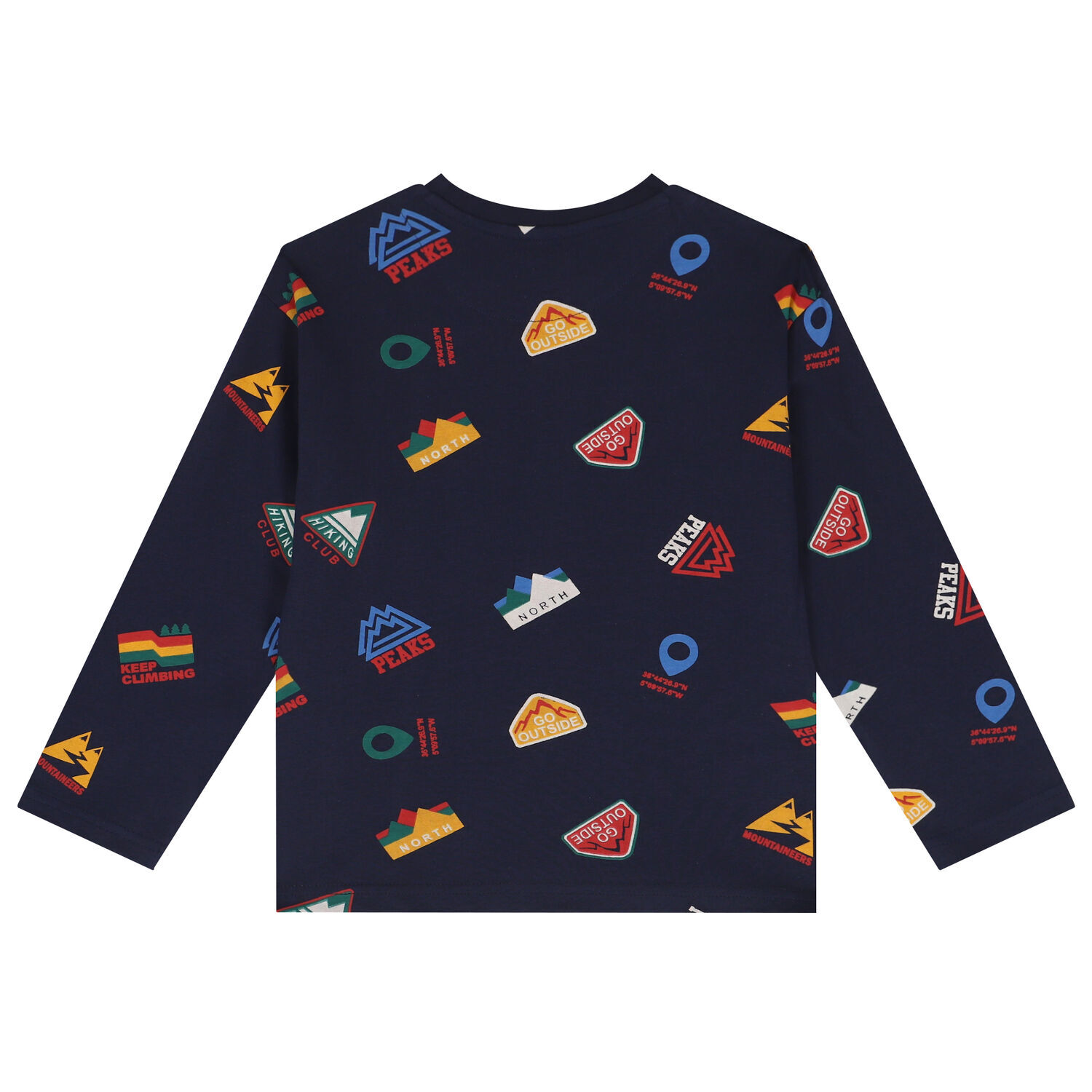 Boys Navy Blue Long Sleeve Top, 1, hi-res image number null