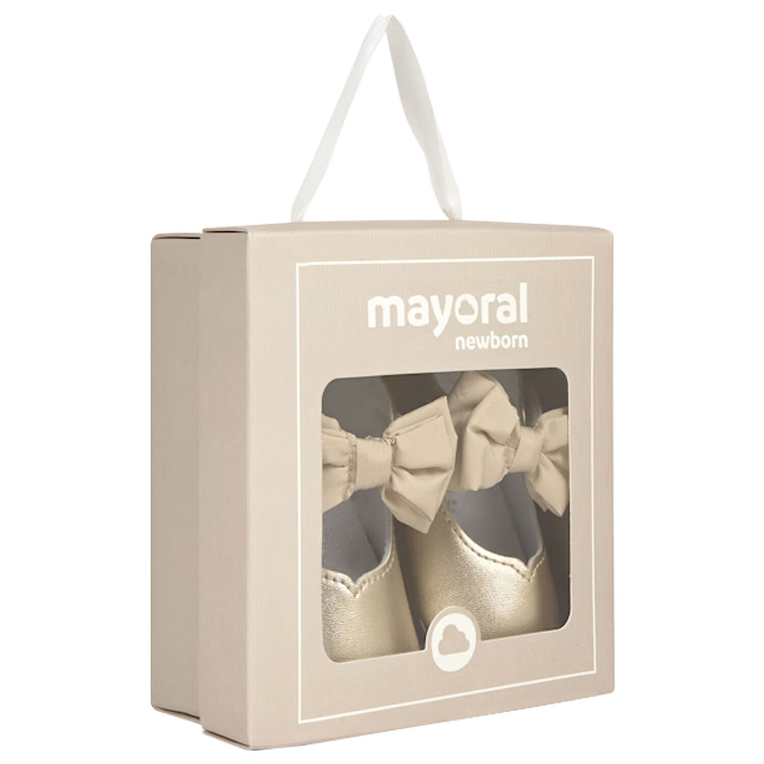 Baby Girls Gold Bow Pre Walker Shoes, 1, hi-res