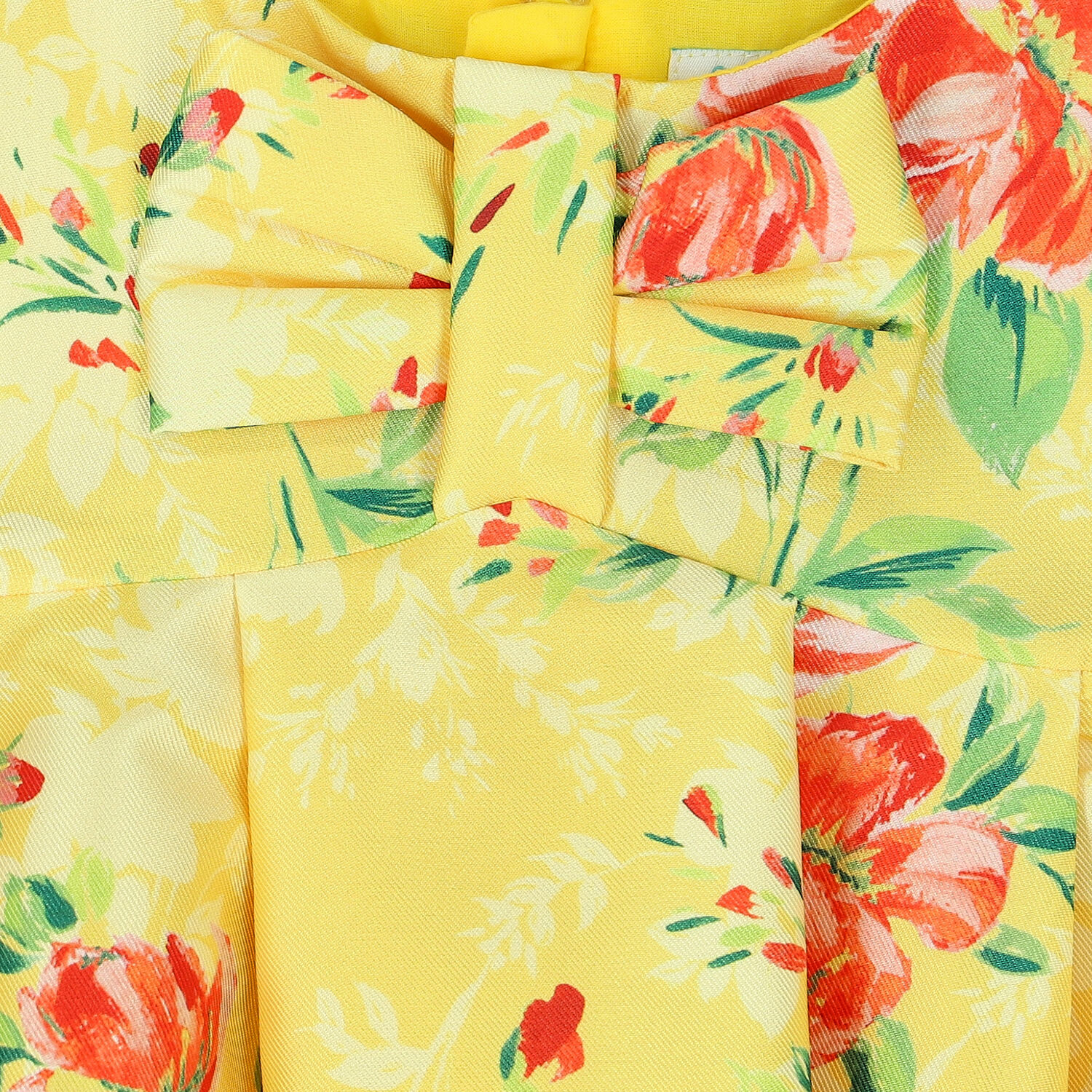 Younger Girls Yellow Floral Dress, 1, hi-res image number null