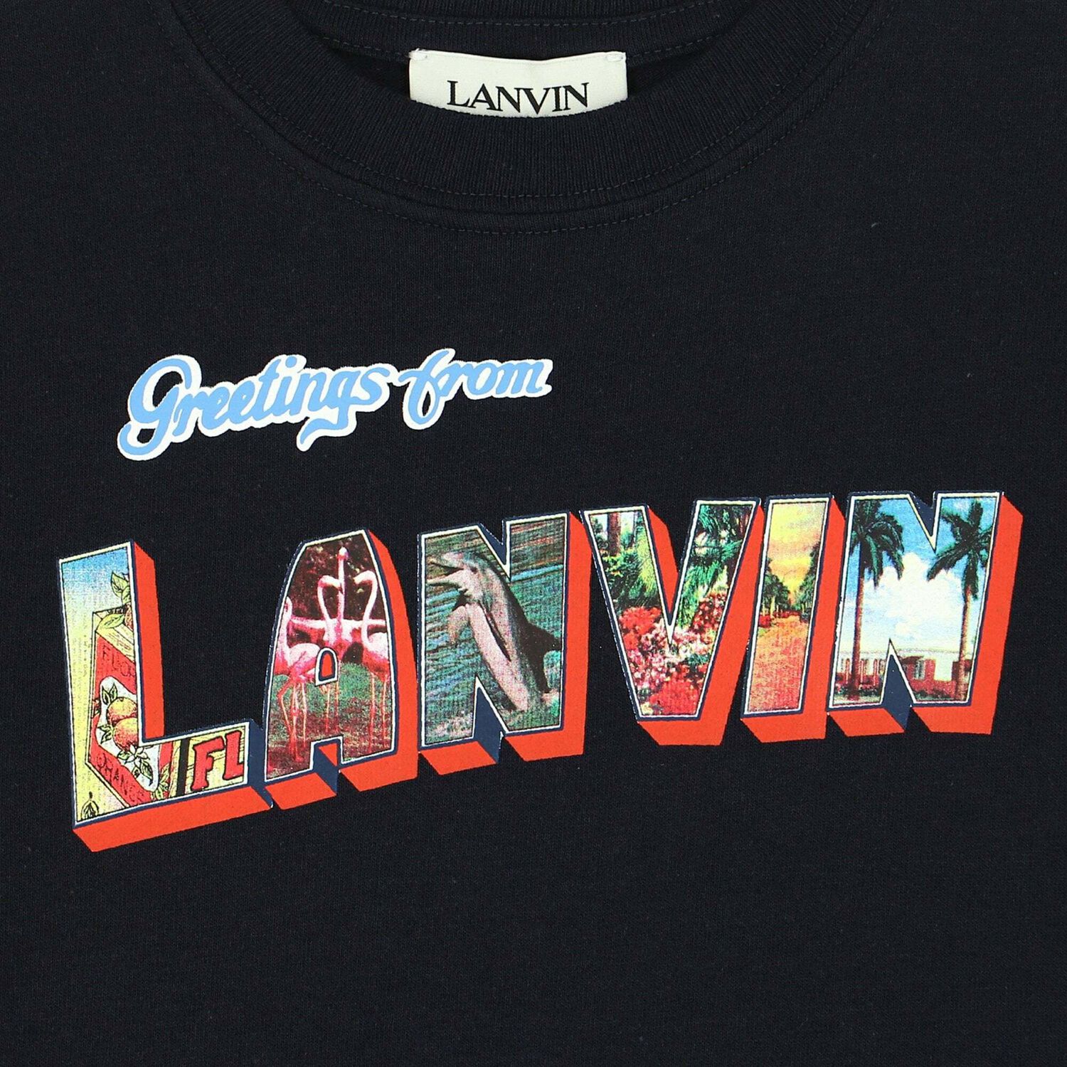 تيشيرت بالشعار باللون الكحلى للاولاد, 1, hi-res image number null