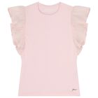 Girls Pink Logo T-Shirt, 2, hi-res