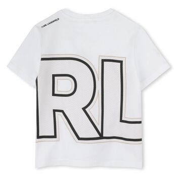 Boys White Logo T-Shirt
