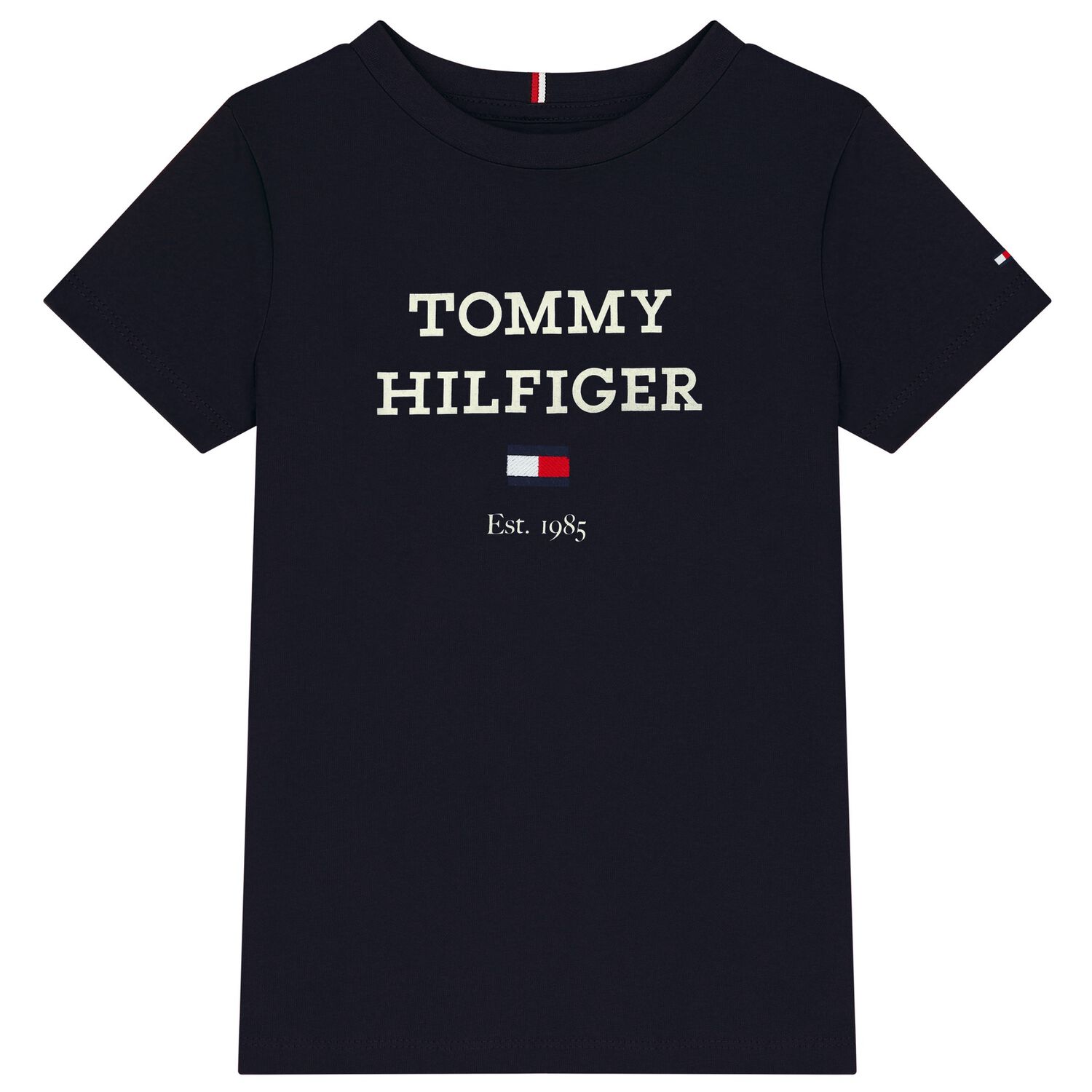 Boys Navy Blue  Logo T-Shirt, 2, hi-res