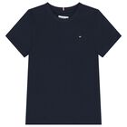Boys Navy Blue Logo T-Shirt, 1, hi-res