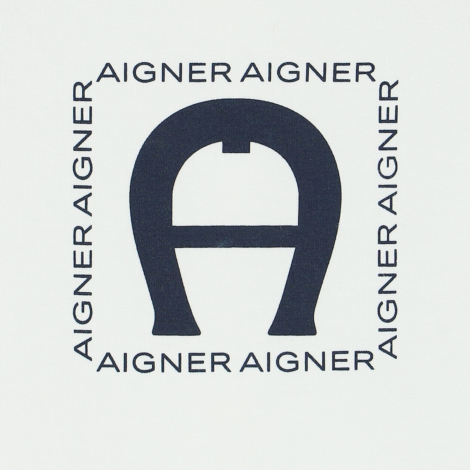 White & Navy Logo Babygrow, 1, hi-res