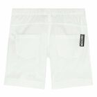 Boys White Logo Shorts, 1, hi-res