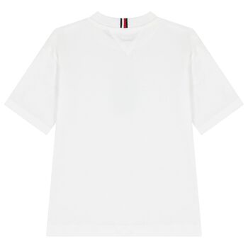 Boys White Logo T-Shirt