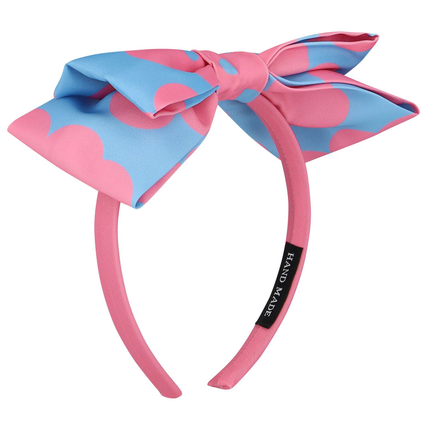 Girls Blue & Pink Floral Headband, 1, hi-res image number null