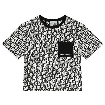 MARC JACOBS Black & White Logo T-Shirt, 1 Black & White Logo T-Shirt