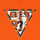 تيشيرت أولاد بالشعار باللون البرتقالى, 3, hi-res