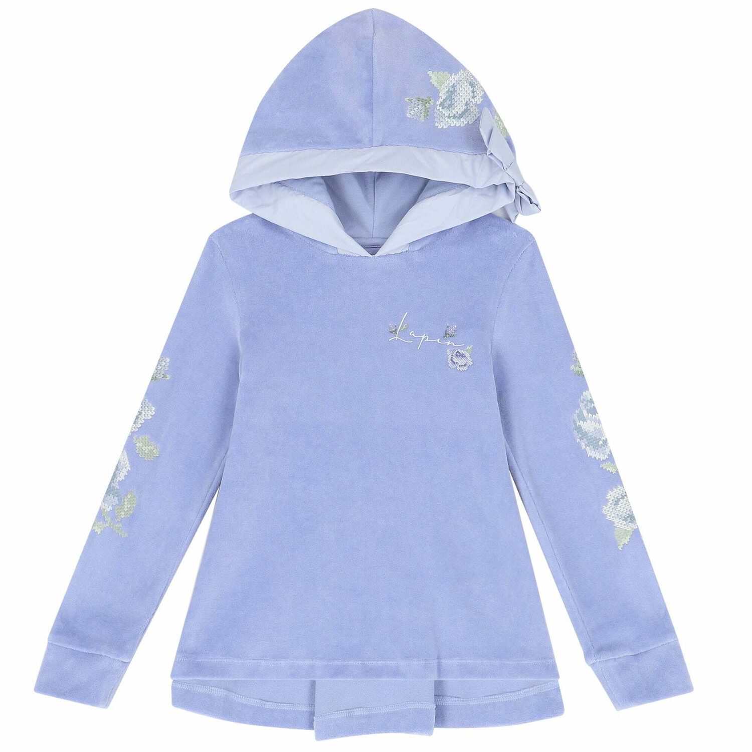 طقم ليغنز بالزهور باللون البنفسجى والبيج, 1, hi-res