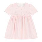 Baby Girls Pink Floral Dress, 1, hi-res
