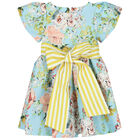 فستان ساتان باللون الأزرق, 1, hi-res