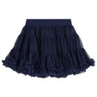 تنورة تول باللون الكحلي, 4, hi-res