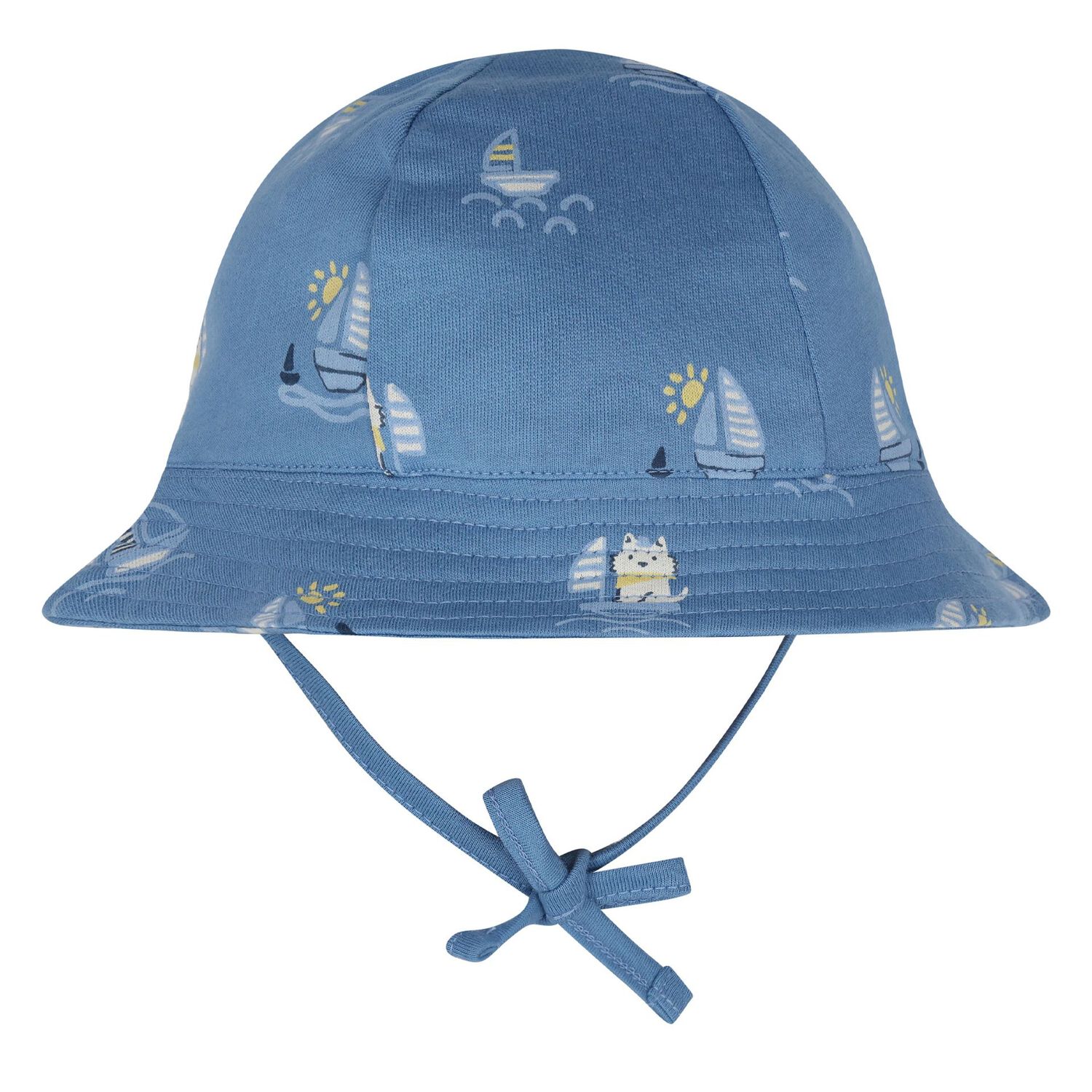 طقم شورت اولاد باللون الابيض والازرق, 1, hi-res