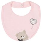 Baby Girls Pink Teddy Bear Babygrow Set, 2, hi-res