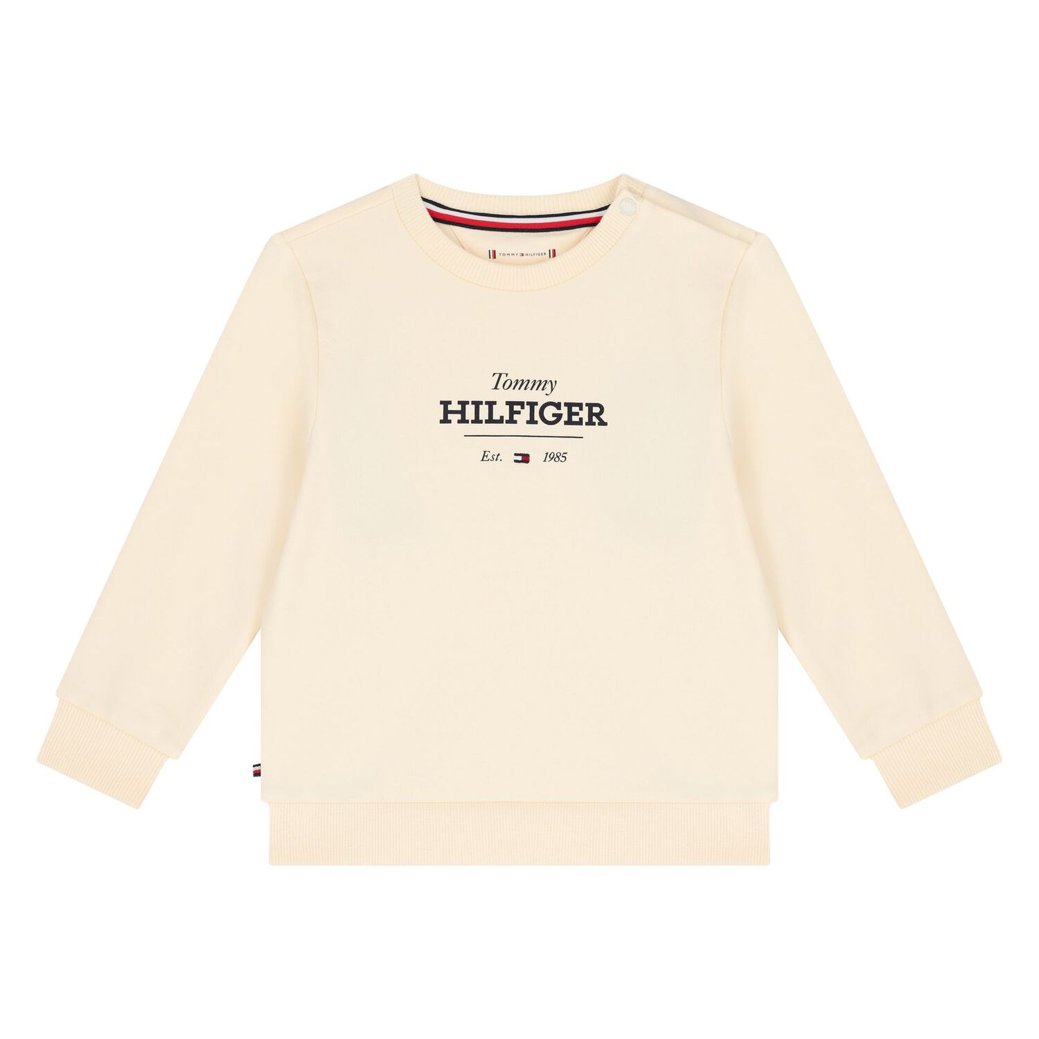 Beige Logo Baby Tracksuit, 1, hi-res