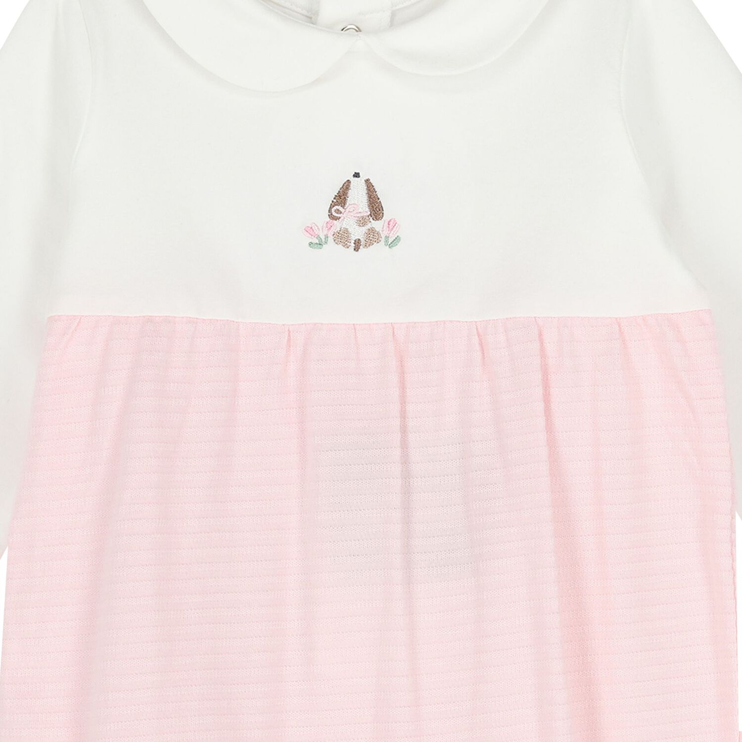 Baby Girls Ivory & Pink Babygrows ( 2-Pack ), 1, hi-res