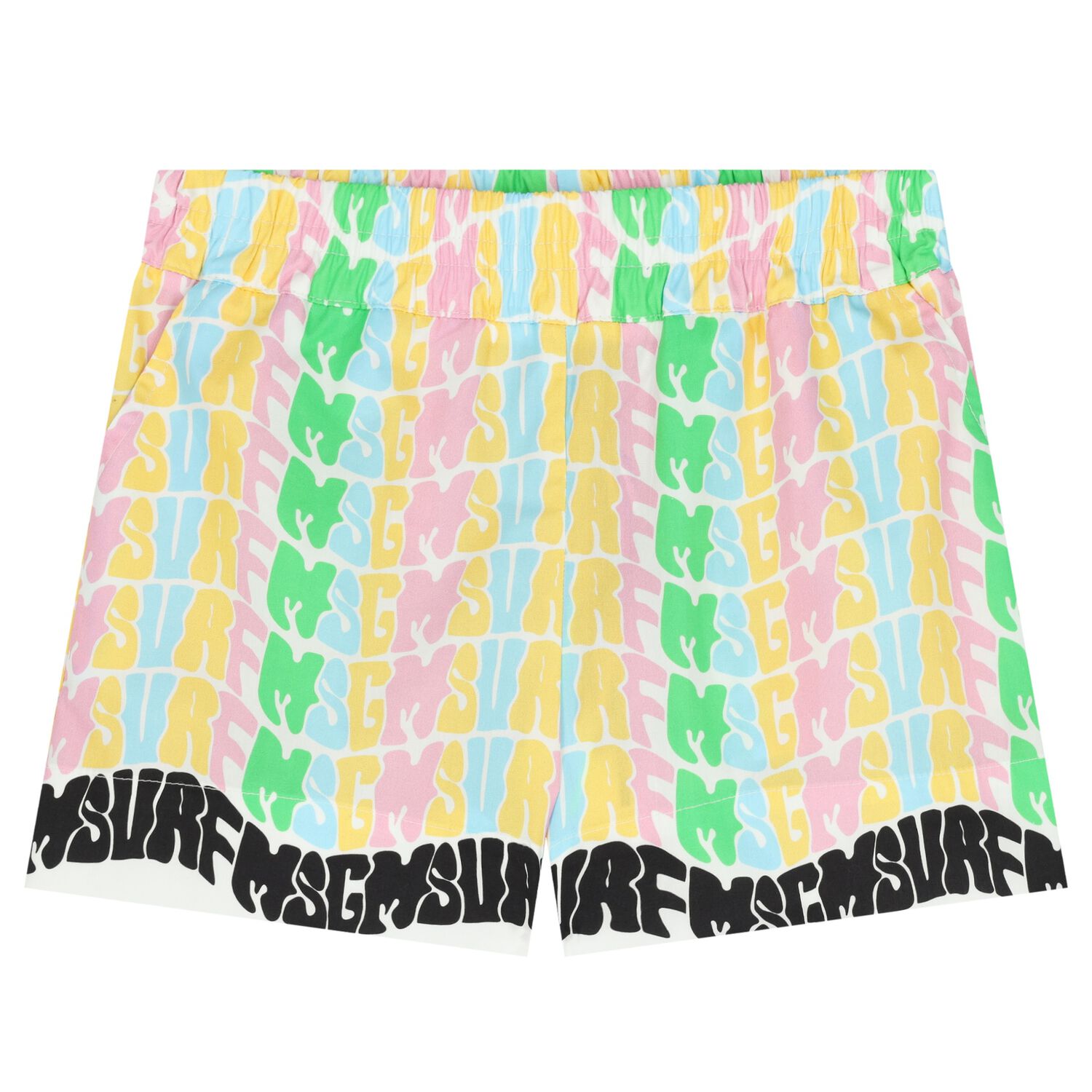 شورت بنات بالشعار متعدد الألوان, 1, hi-res image number null