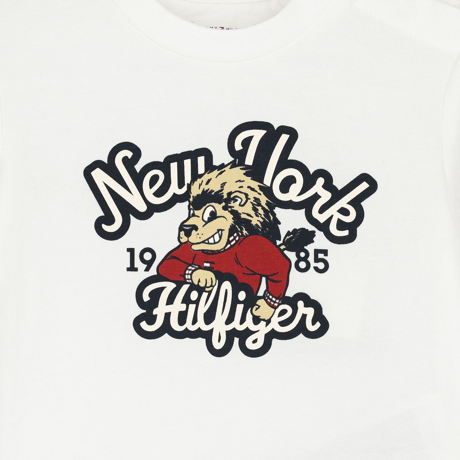 Younger Boys White Logo Long Sleeve Top, 2, hi-res image number null