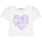 طقم تنورة بنات باللون الأبيض والأرجوانى, 1, hi-res