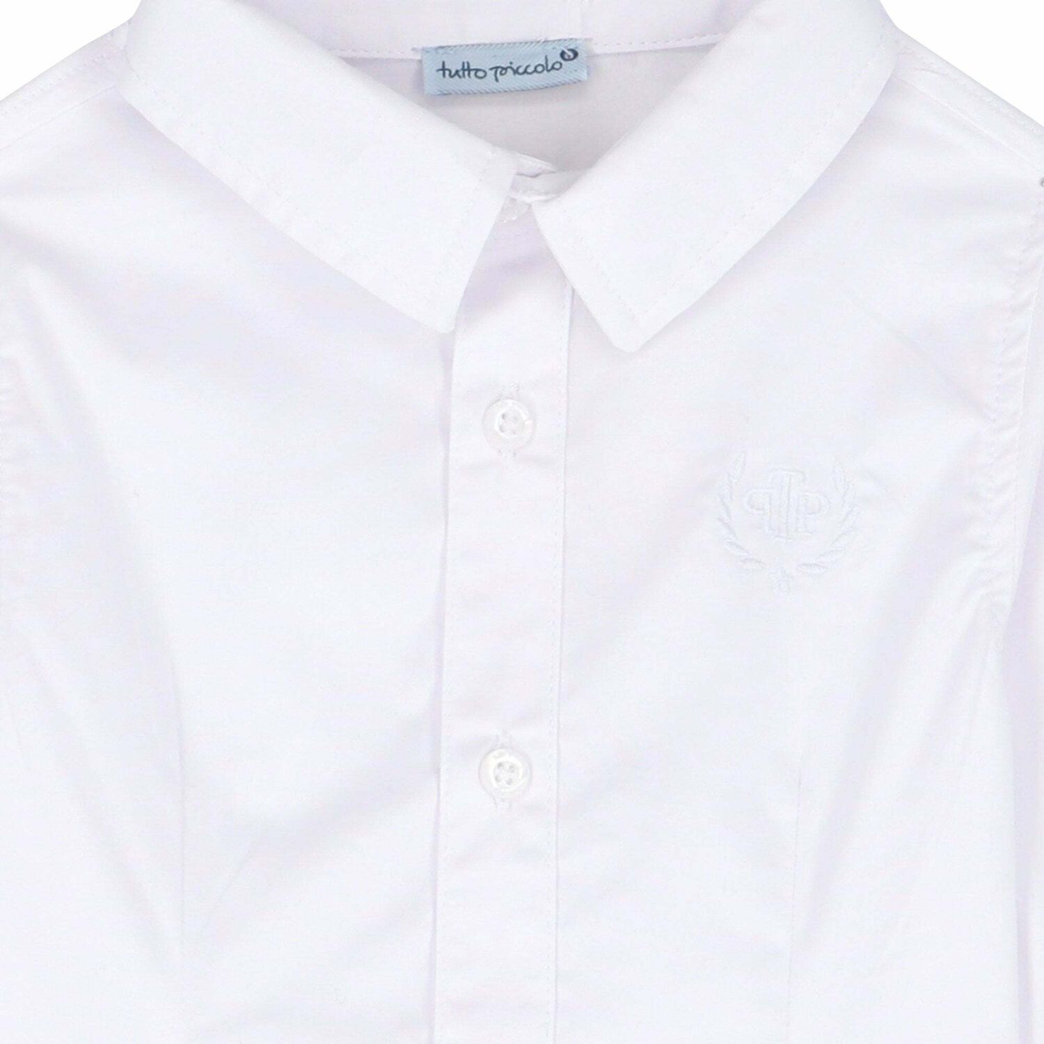 Boys White Long Sleeved Shirt, 1, hi-res image number null