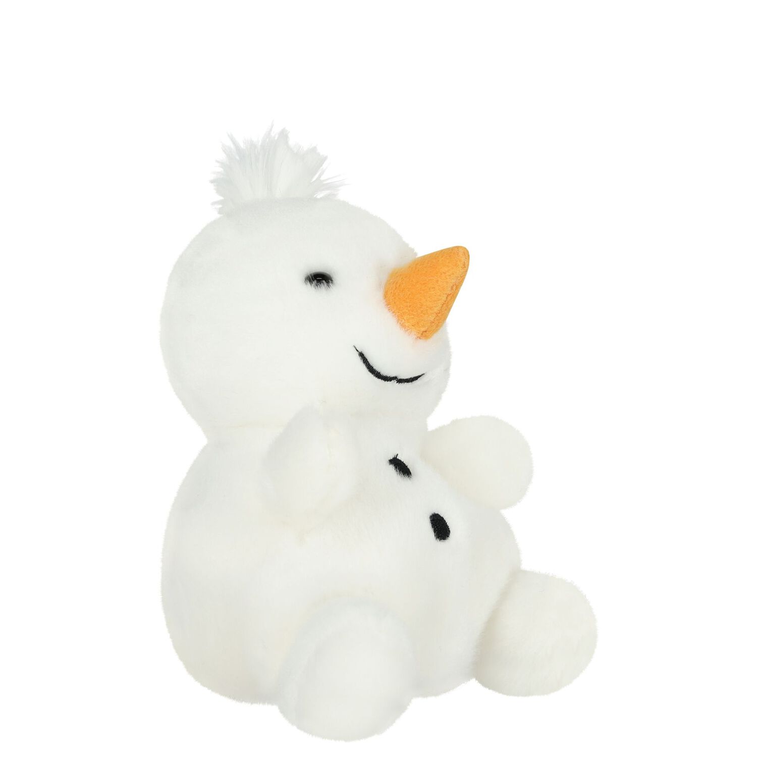 White Froyo Snowman Baby Soft Toy ( 18CM ), 1, hi-res