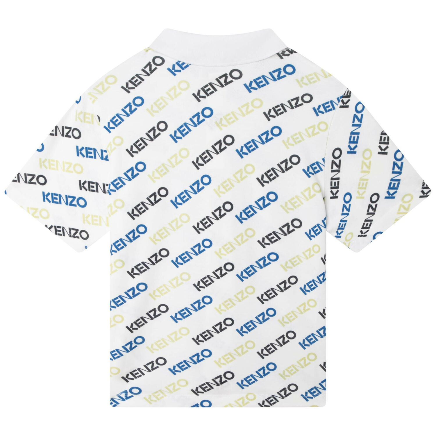 تيشيرت أولاد بولو بالشعار باللون الابيض , 1, hi-res