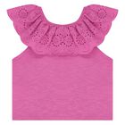 بلوزة دانتيل باللون الوردي للبنات, 1, hi-res