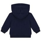 بدلة رياضية أولاد صغار بشعار تيدي باللون الكحلي, 1, hi-res