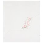 طقم بطانية عاجية مزخرفة بالزهور للبنات الصغار, 1, hi-res