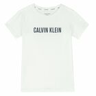 Girls White & Navy Pyjama Set, 1, hi-res