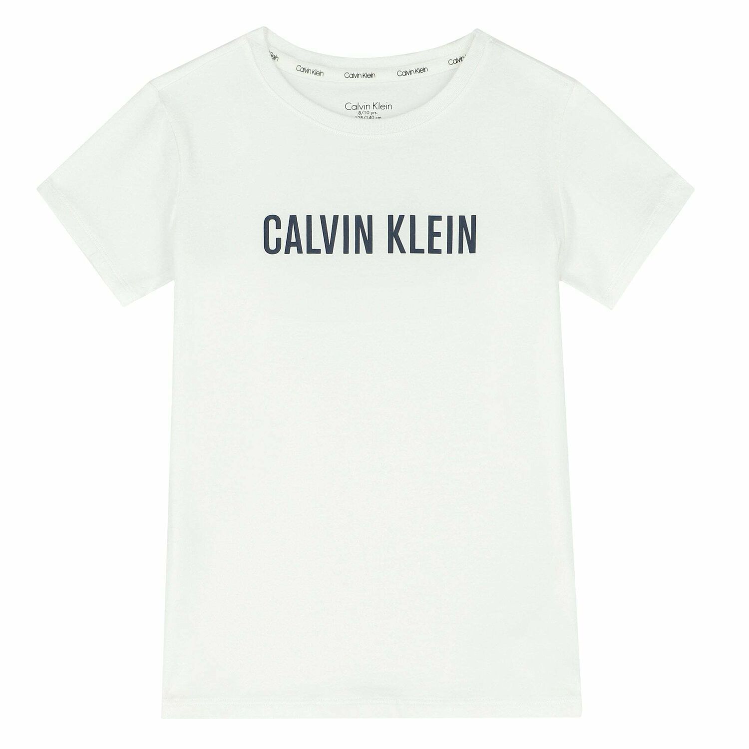 Girls White & Navy Pyjama Set, 1, hi-res