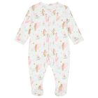 Baby Girls White Hearts Babygrow Set, 1, hi-res