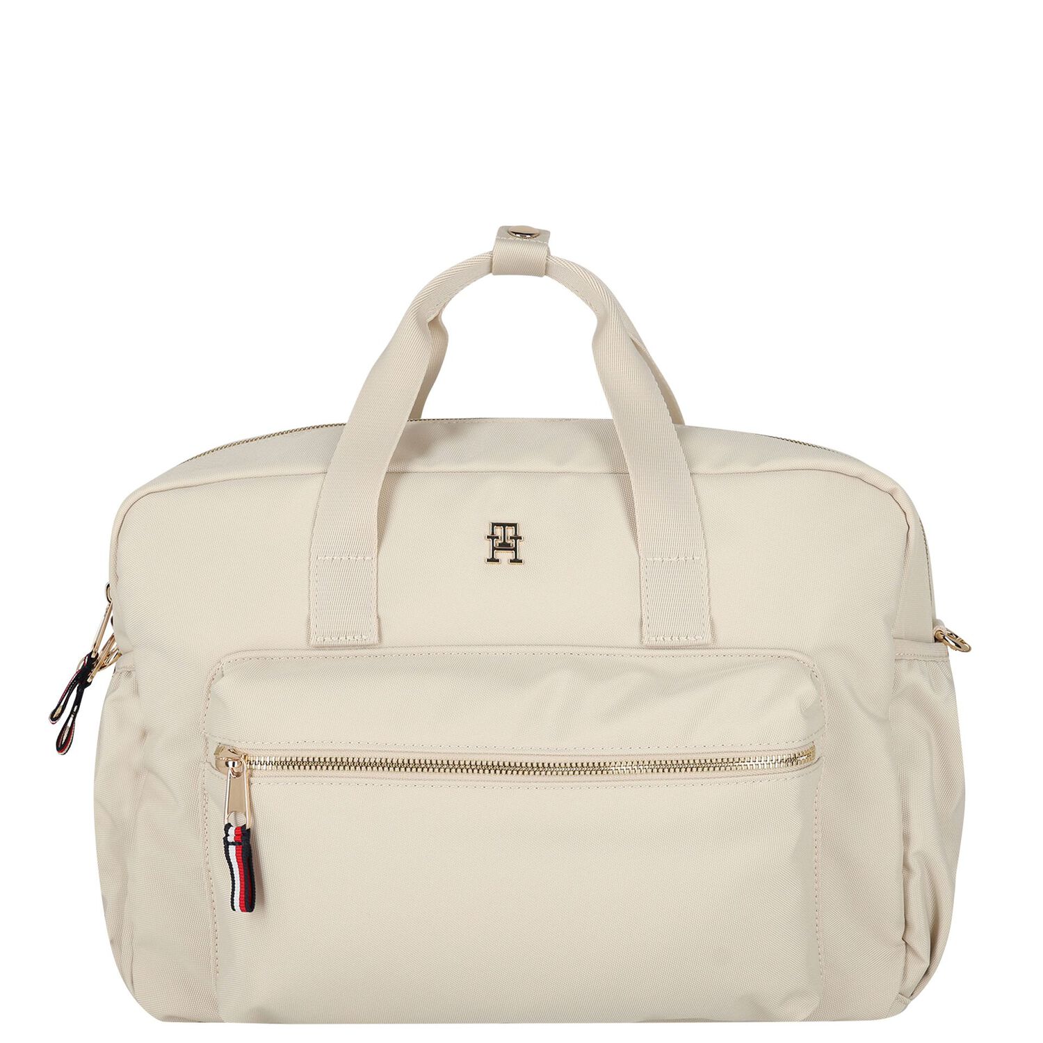 Beige Logo Baby Changing Bag, 1, hi-res