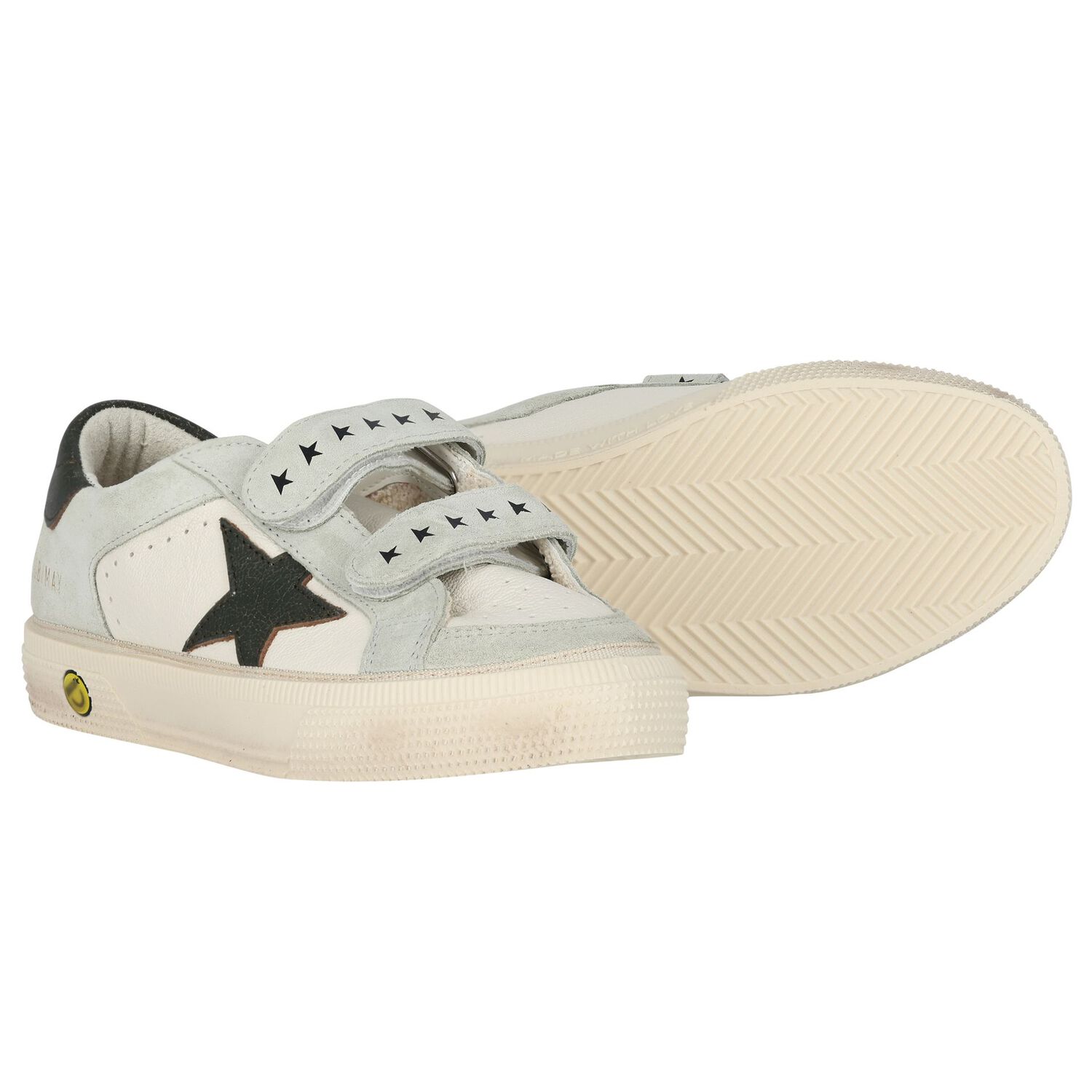 Ivory & Grey Logo Trainers, 1, hi-res image number null