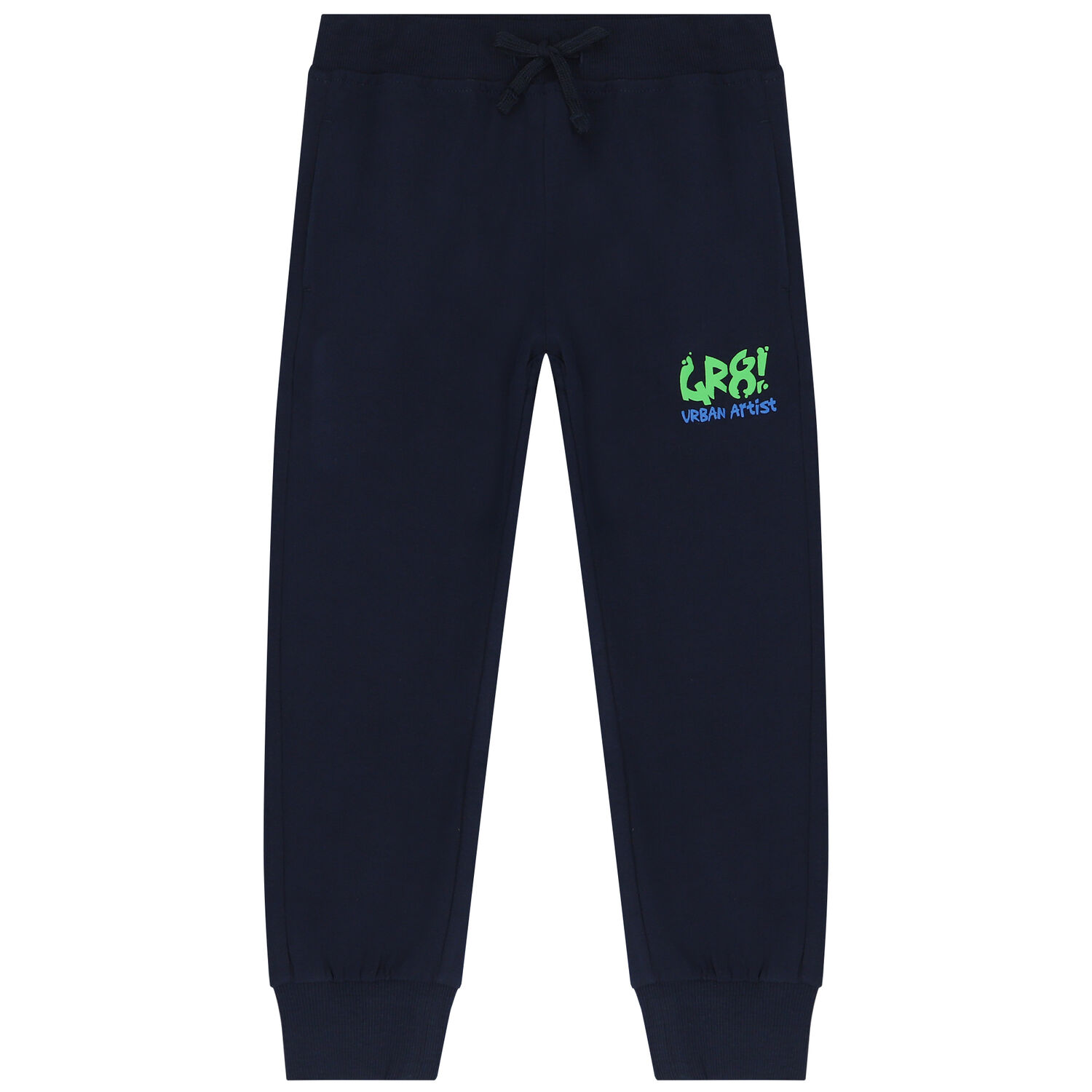 Boys Green & Navy Blue Tracksuit, 1, hi-res