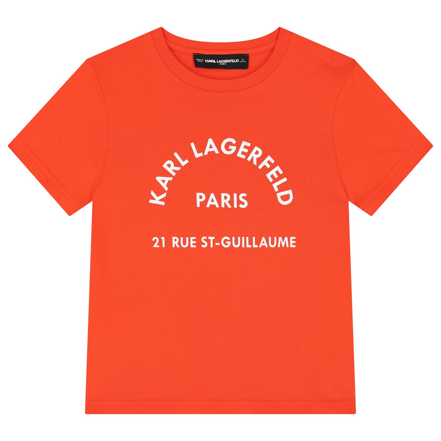 Boys Orange Logo T-Shirt, 3, hi-res image number null