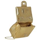 Girls Gold Bow Handbag, 2, hi-res