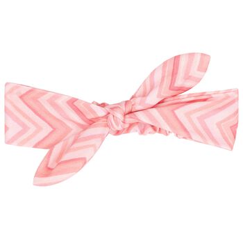 Baby Girls Pink Zig Zag Bow Headband