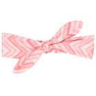 Baby Girls Pink Zig Zag Bow Headband, 1, hi-res