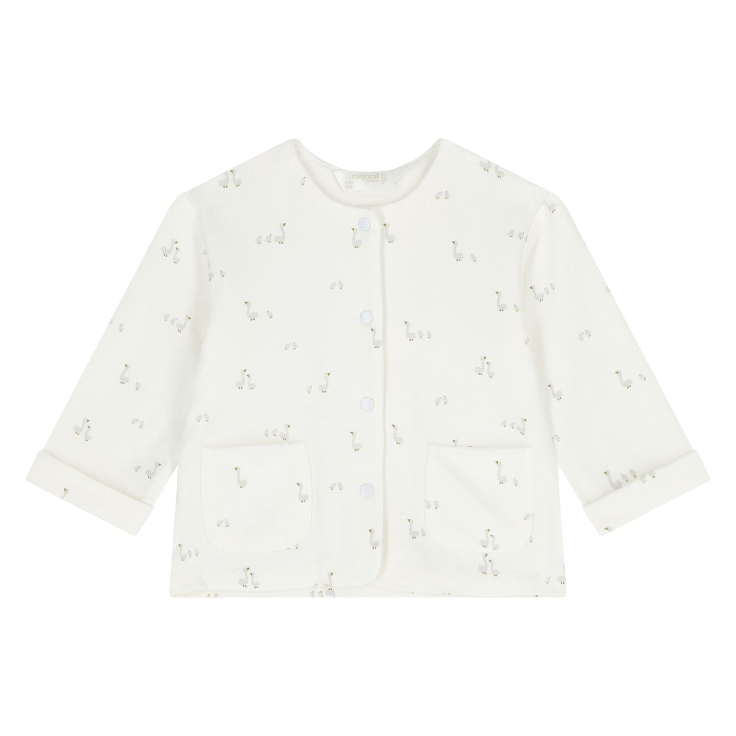 Ivory & Grey Baby Tracksuit Set ( 3 Piece ), 1, hi-res