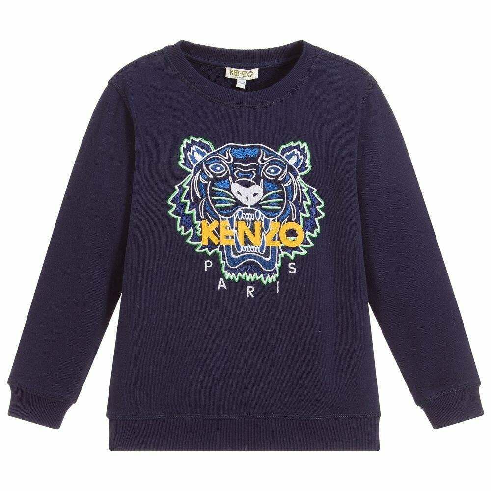 Kenzo Kids Boys Navy Tiger Sweatshirt 