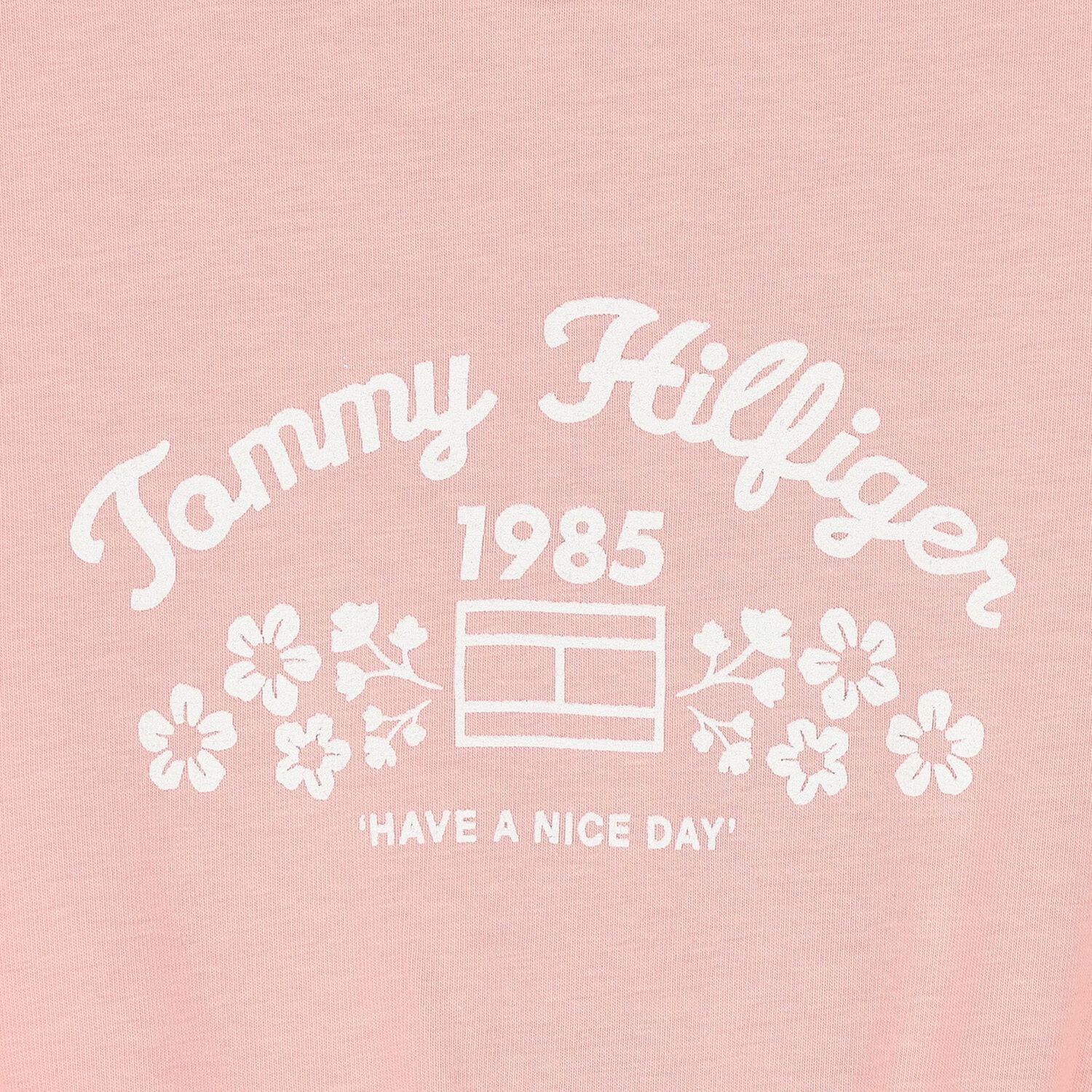 Girls Pink Logo Dress, 1, hi-res